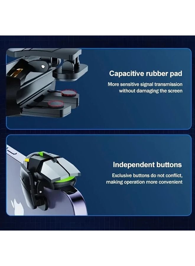 فيزياء 4 زوج غطاء إصبع لعبة جوال مشغل متعدد الأصابع زر مساعد ميكانيكي - Image 5