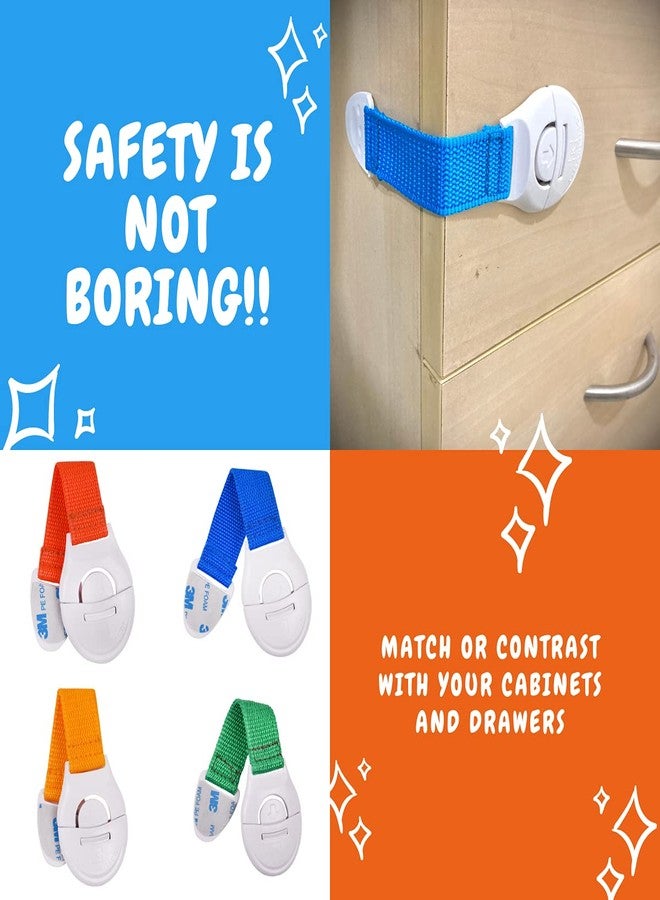 KitschKitsch Baby Safety Plastic Drawer Locks White (Pack of 8) MADE IN INDIA - Image 2