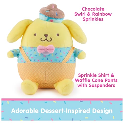 GUND Sanrio Hello Kitty and Friends Pompompurin Ice Cream Plush Stuffed Animal for Ages 1 and Up Yellow 6 - Image 3