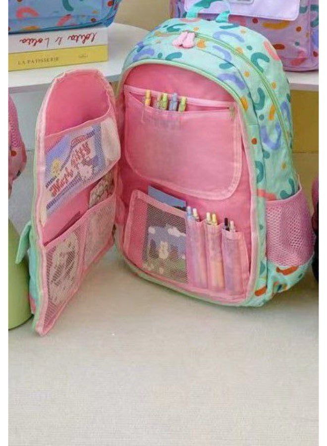 A cute travel backpack, a book bag for women and girls with compartments for elementary school and university, a durable and water-resistant backpack. - Image 2