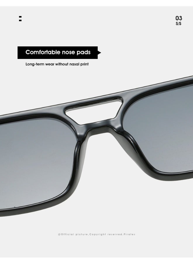 آنا نظارات شمسية طيار مزدوجة الإطار مع حماية ضد الشمس - Image 5