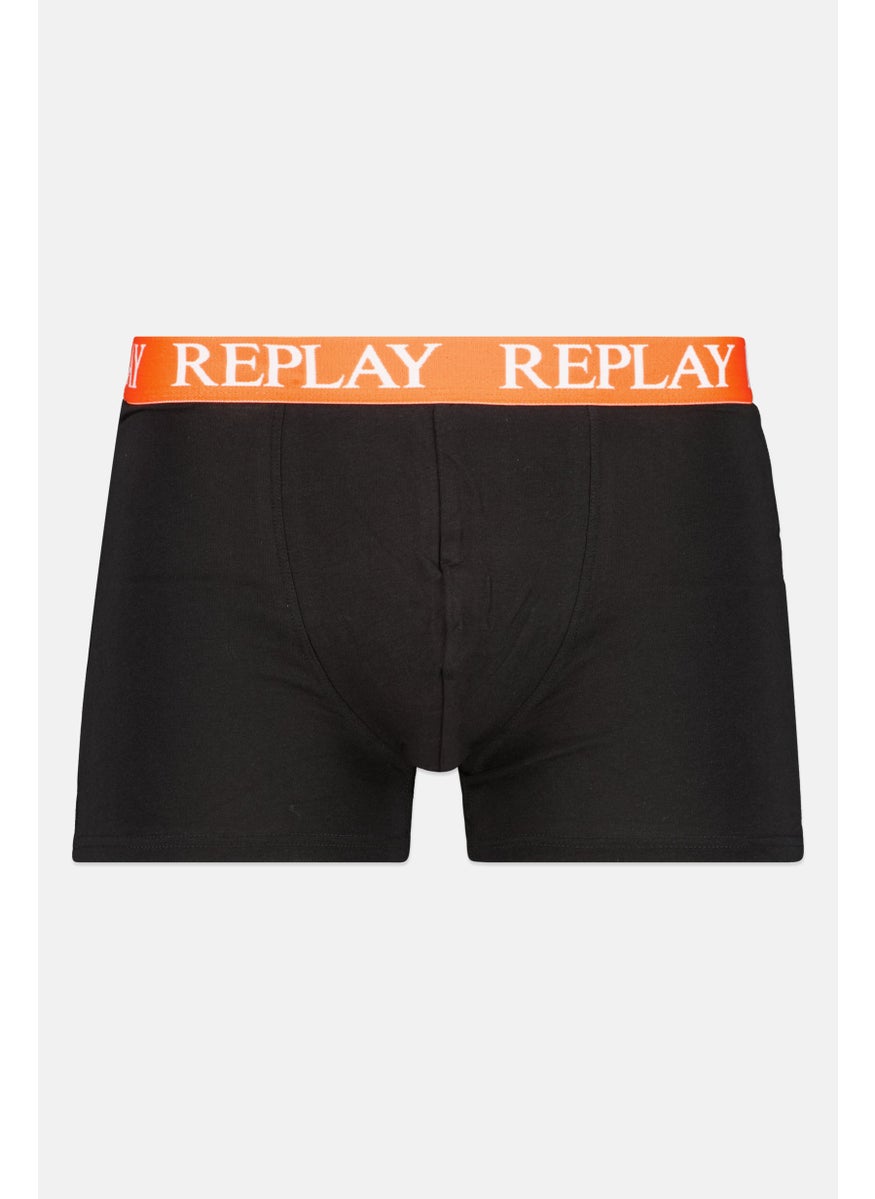 Replay - Men 2 Pack Brand Logo Trunk, Black - Image 1
