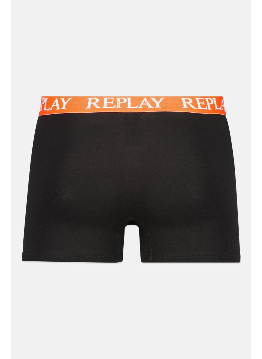 Replay - Men 2 Pack Brand Logo Trunk, Black - Image 1