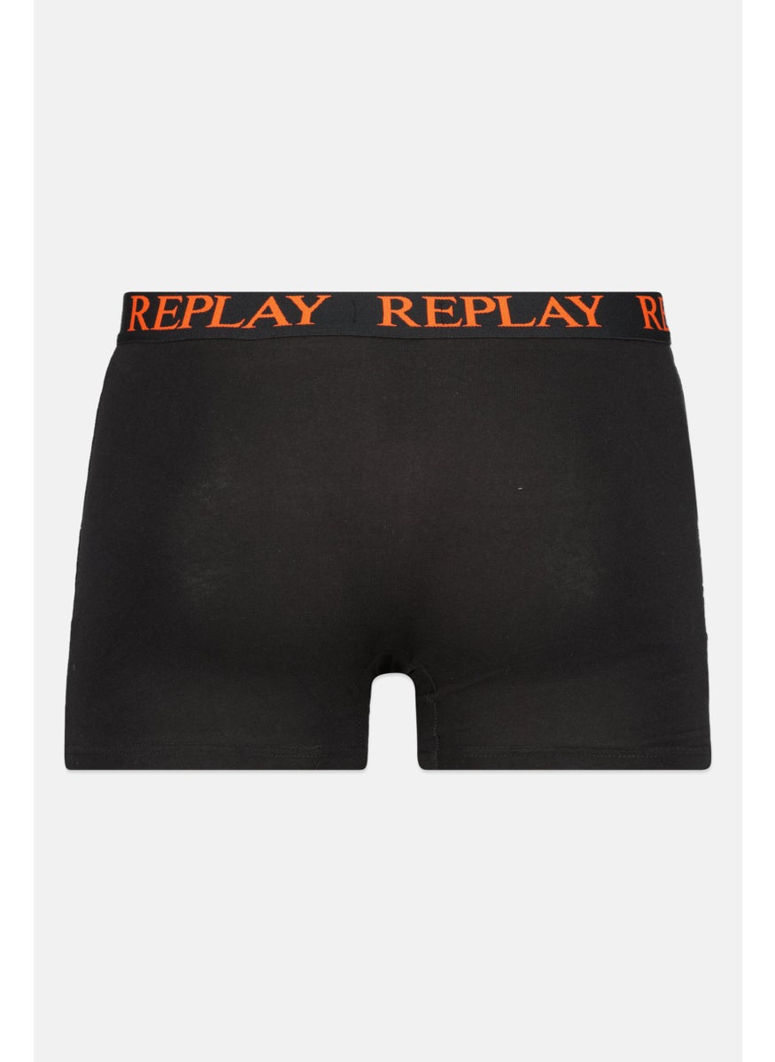 Replay - Men 2 Pack Brand Logo Trunk, Black - Image 1