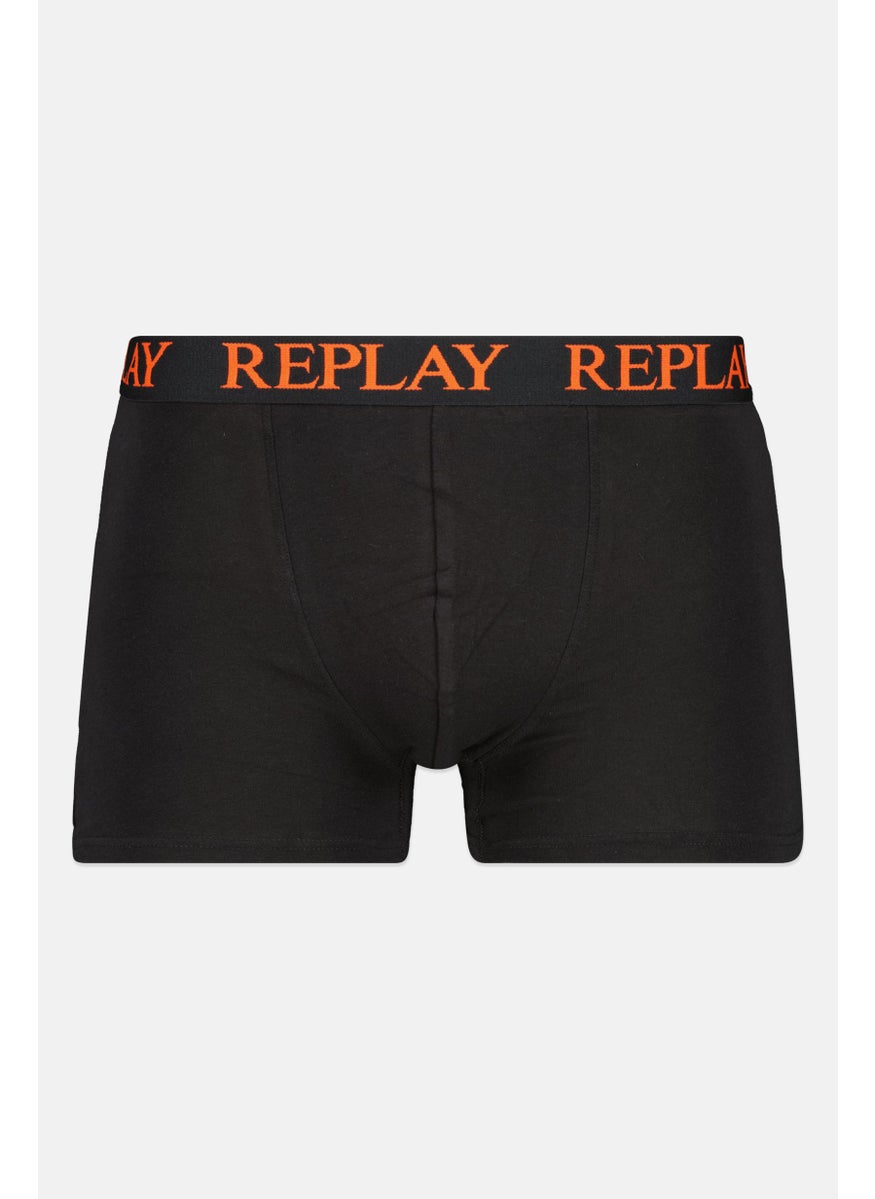 Replay - Men 2 Pack Brand Logo Trunk, Black - Image 1
