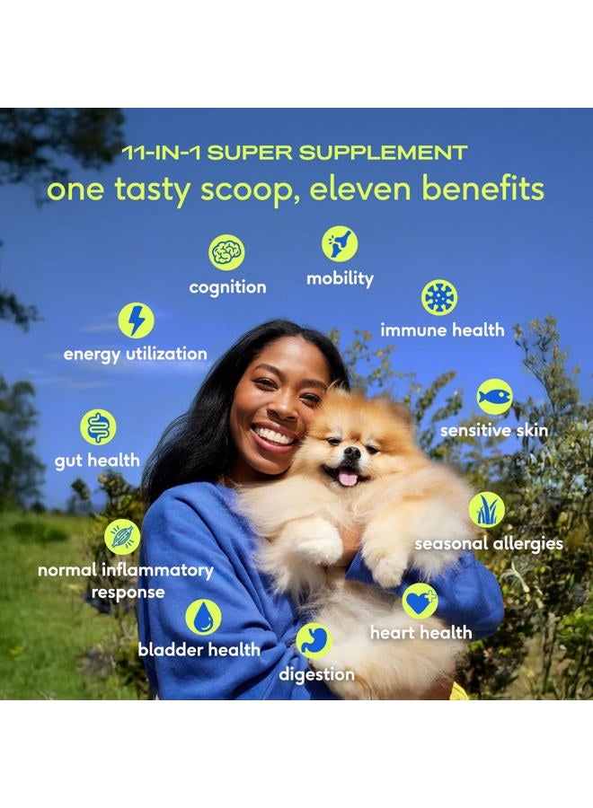native pet Dog Vitamins & Supplements - 11-in-1 Multivitamin Powder for Dogs Food Topper - Collagen, Glucosamine, Probiotics, Omega & More- Supports Healthy Gut, Mobility & Overall Health -30 Scoops - Image 2