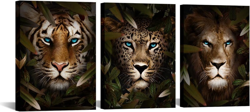 iHAPPYWALL Jungle Animal Canvas Wall Art - Image 1