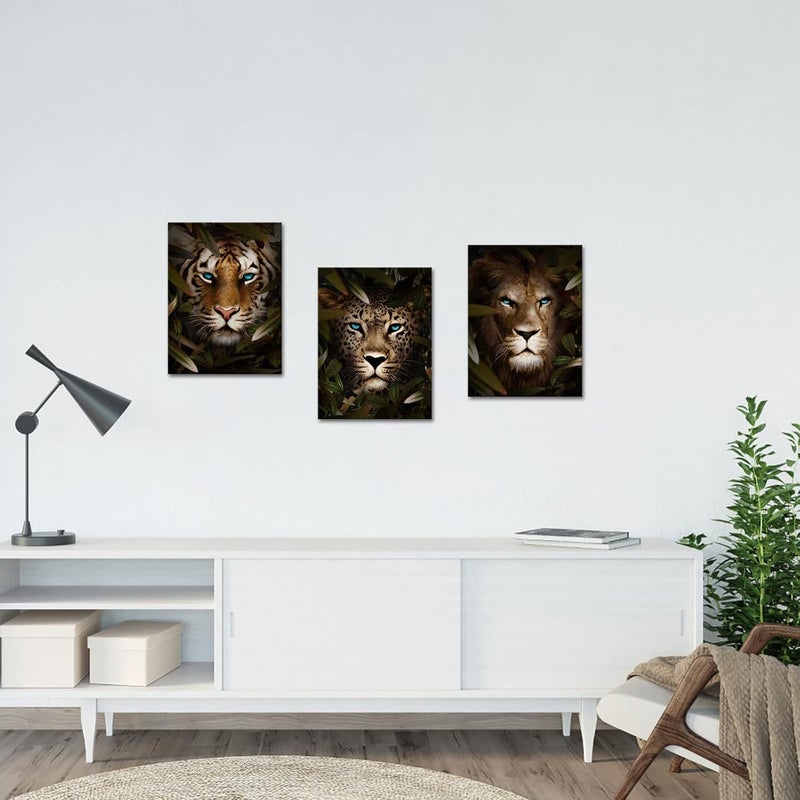 iHAPPYWALL Jungle Animal Canvas Wall Art - Image 3