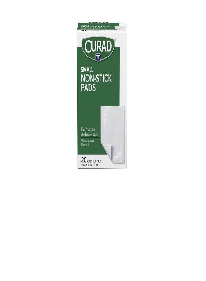 Curad Non-Stick Pads, 2 X 3 Inch(5.1 x 7.6 cm), 20 Count - Image 1