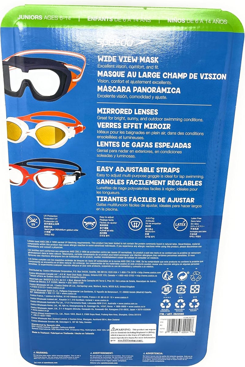 Speedo Junior Swim Goggles 3Pack MultiColor  Shape  Variety Pack - Image 3