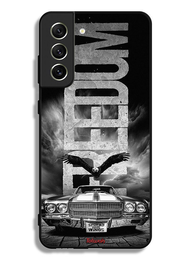 Tolwak Samsung Galaxy S21 FE 5G Protective Case Cover Freedom Art - Image 3