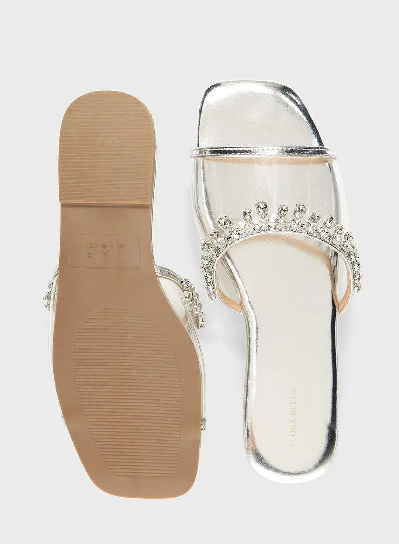 shoexpress One Strap Flat Sandals