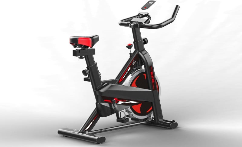 هيلث كارير دراجة تمارين هوائية من نوع Health Carrier Spin Air Bike للاستخدام في الصالة الرياضية المنزلية، عجلة طيران قوية، سعة تحمل تصل إلى 150 كجم - Image 1