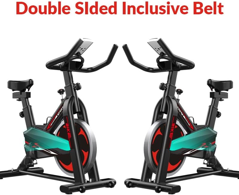 هيلث كارير دراجة تمارين هوائية من نوع Health Carrier Spin Air Bike للاستخدام في الصالة الرياضية المنزلية، عجلة طيران قوية، سعة تحمل تصل إلى 150 كجم - Image 4