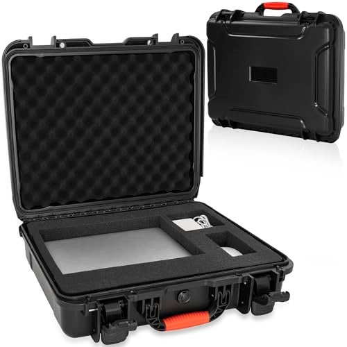 WELIDAY Waterproof IP67 Laptop Hard Case for 173 inch Gaming Laptops Accessories Heavy Duty Laptop Storage Case with Pull Pluck Foam Layer Black - Image 1