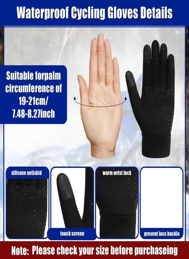 Floraltop 4 Sets Winter Balaclava Face Ski Mask Gloves Set with Movable Design Thermal Winter Breathable Full Face Touchscreen Waterproof Gloves for Men Women Cold Weather Skiing Outdoor - Image 3