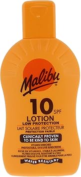 Malibu Low Protection Water Resistant Vitamin Enriched SPF 10 SunScreen Lotion 200ml - Image 1