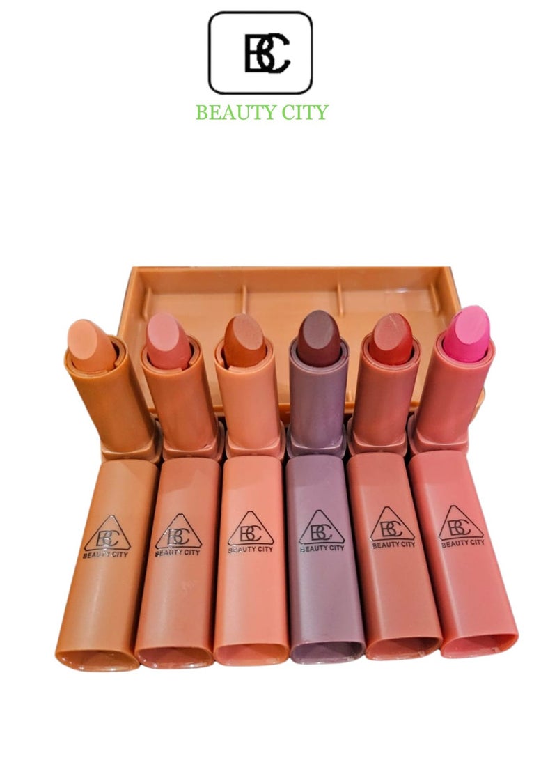 Beauty City 6 Piece Matte Lipstick Set Multicolor  - Image 2