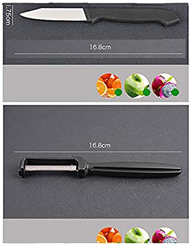Shopper52 Premium Stainless Steel Kitchen Knife Set - 8 Pieces | Daily Kitchen Use Knife Set with Scissor, Peeler & Knife Sharper | Durable Kitchen Essentials Knives with Comfortable Handle - HKNIFE - Image 5