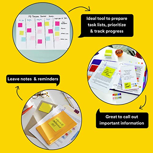 Post It 3M Post-it Sticky Note Cube, 200 Sheets (4 Colors x 50 Sheets) | 3" x 3" Size | For notes, reminders, study, school and organizing - Image 3