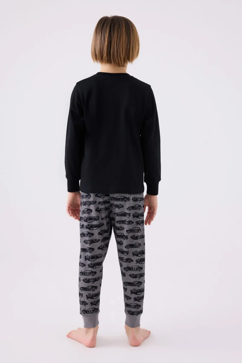 RolyPoly Boy Long Sleeve Pajama Set RP3439 Black