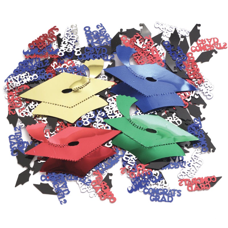 Creative Converting Graduation Caps Confetti, One Size, Multicolored - Image 5