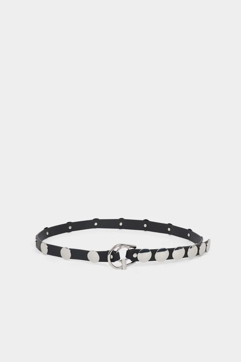 ديفاكتو Woman Oval Buckle Faux Leather