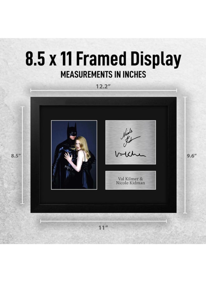 HWC Trading HWC Trading Val Kilmer & Nicole Kidman Batman Forever Framed Gifts Printed Signed Autograph Picture for Movie Memorabilia Fans  - Image 2