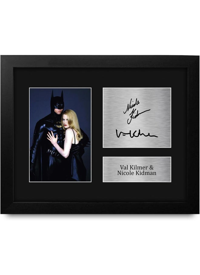 HWC Trading HWC Trading Val Kilmer & Nicole Kidman Batman Forever Framed Gifts Printed Signed Autograph Picture for Movie Memorabilia Fans  - Image 1