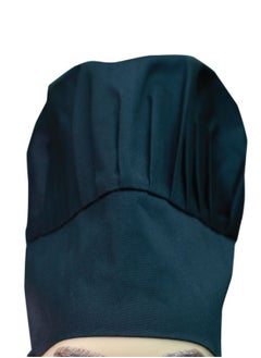 International Uniform L.L.C Chef Hat Adjustable Elastic Kitchen Chef Cap in Black Colour  - Image 1