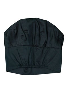 International Uniform L.L.C Chef Hat Adjustable Elastic Kitchen Chef Cap in Black Colour  - Image 2