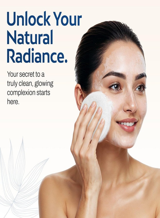 HartFelt Round Face Scrubber for Women | Reusable Facial Sponges for Daily Cleansing | Facial Exfoliating Pads for Removing Dead Skin, Dirt & Makeup | Use with Favorite Cream | Made in USA - 30 Count - Image 2