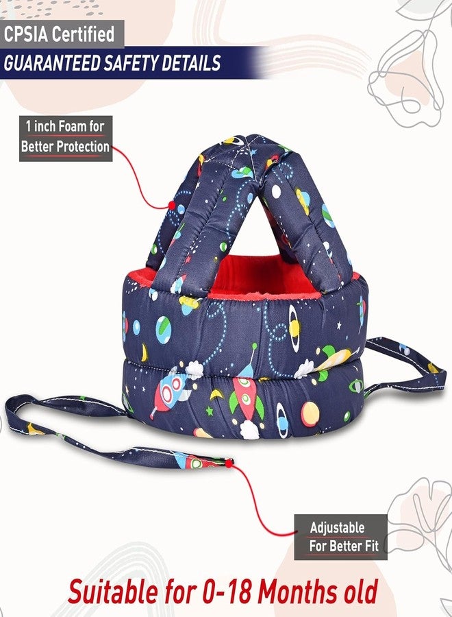 DAGDIYA Baby Head Protector & Cushion Toddler Backpack - Baby Safety Products for Toddler Walker | Back Protection for Crawling & Walking Combo Pack (Grey & Blue) - Image 3