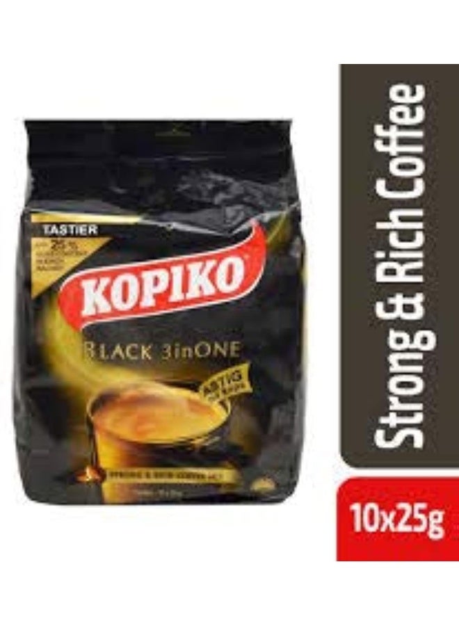 Kopiko Black 3 In 1 Strong And Rich Coffee Mix - 10X25gms - Image 5