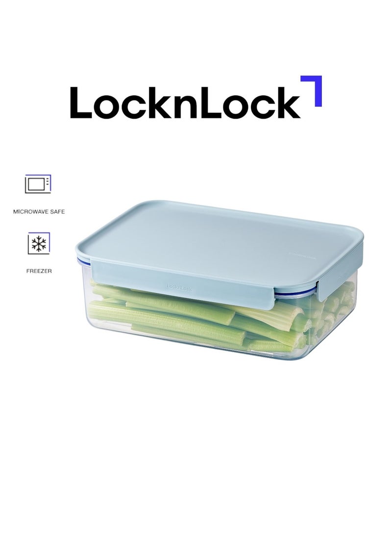 LocknLock حاوية طعام مستطيلة كلاسيكية بلس من لوكن لوك – 2.8 لتر باللون النعناعي، قفل من 4 جوانب، قابلة للتكديس ومضادة للتسرب - Image 1