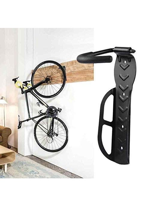 ZIGLY ZIGLY Wall Mounted Alloy Steel Bicycle Display Hanger Hook Black  - Image 1