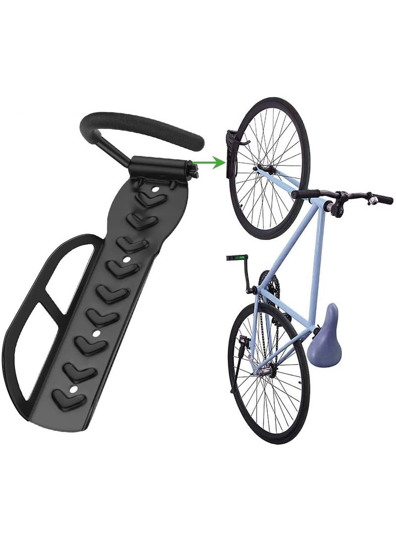 ZIGLY ZIGLY Wall Mounted Alloy Steel Bicycle Display Hanger Hook Black  - Image 4