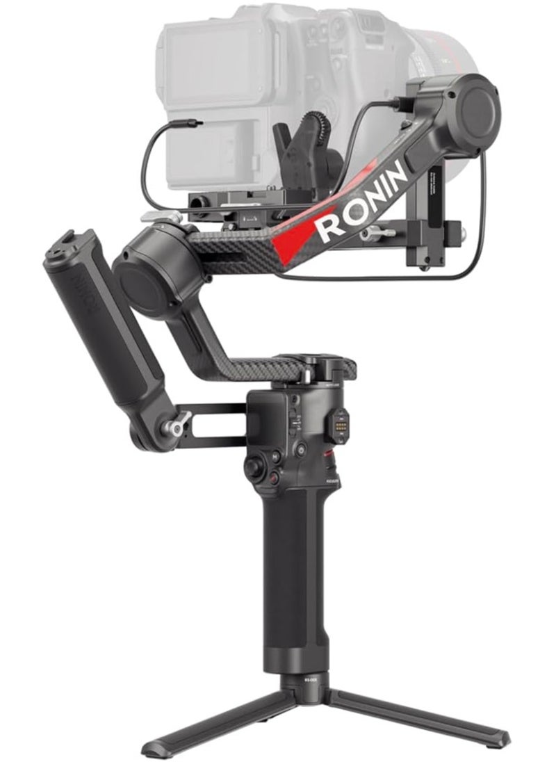 dji DJI RS 4 Pro Combo, 3-Axis Gimbal Stabilizer for DSLR & Cinema Cameras Canon/Sony/Panasonic/Nikon/Fujifilm, Native Vertical Shooting, 4.5kg/10lbs Payload, With Image Transmitter & Focus Pro Motor 