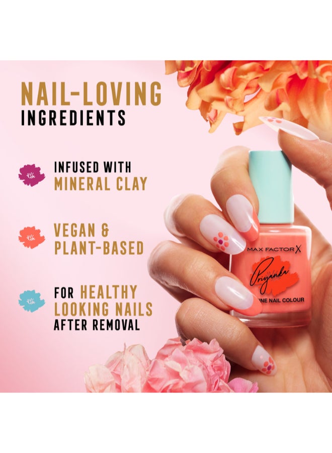 Max Factor طلاء أظافر إكس بريانكا شوبرا المعجزة - 410 - ماريغولد الجريئة، 12 مل - Image 4