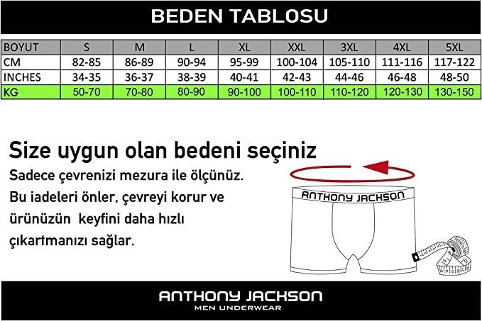 Anthony Jackson صندوق ليكرا من 6 بوكسر مميز للرجال ميرلين  - Image 4