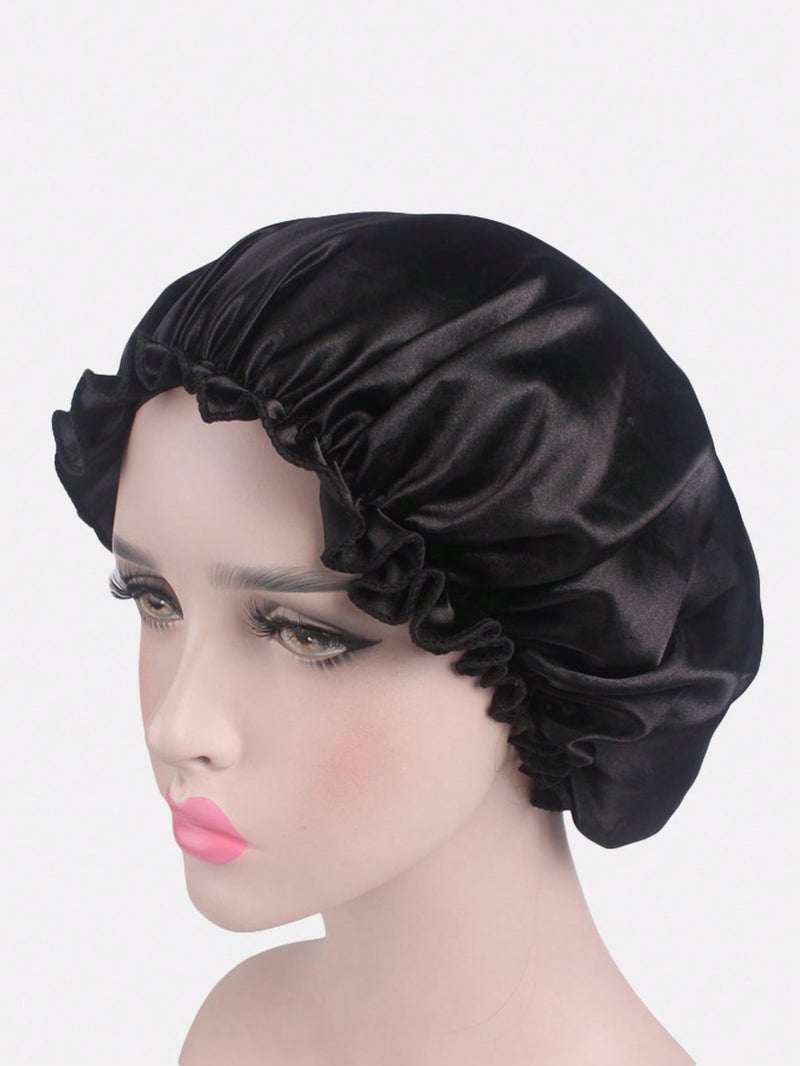 Double Layer Luxury Satin Hair Bonnet – Locks Moisture & Smoothness - Image 4
