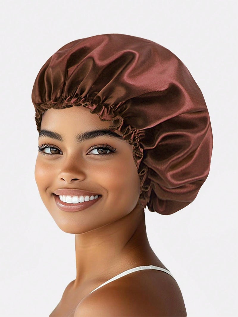 Double Layer Luxury Satin Hair Bonnet – Locks Moisture & Smoothness - Image 1
