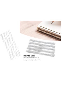Kalon 100PCS A4 Binding Wire 7.9MM 34 Double Loop Binding Ring, 7.9 mm Double Loop Wire 3:1 Pitch 5/16 100pcs/box for School Office and Home  - Image 1