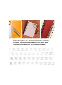 Kalon 100PCS A4 Binding Wire 7.9MM 34 Double Loop Binding Ring, 7.9 mm Double Loop Wire 3:1 Pitch 5/16 100pcs/box for School Office and Home  - Image 2