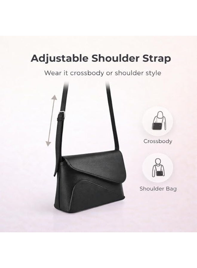 Motevia Women Faux Leather Crossbody Bag for Work Daily Use Women Handbag with Long Straps Lightweight Women Shoulder Bag - Image 2