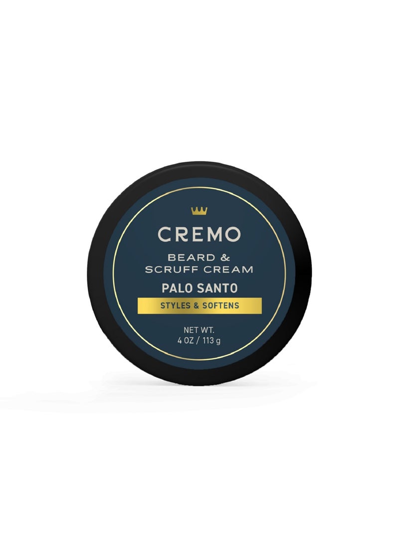 cremo Cremo Beard & Scruff Cream, Palo Santo (Reserve Collection), 4 oz - Soothe Beard Itch, Condition and Offer Light-Hold Styling for Stubble and Scruff (Product Packaging May Vary) 