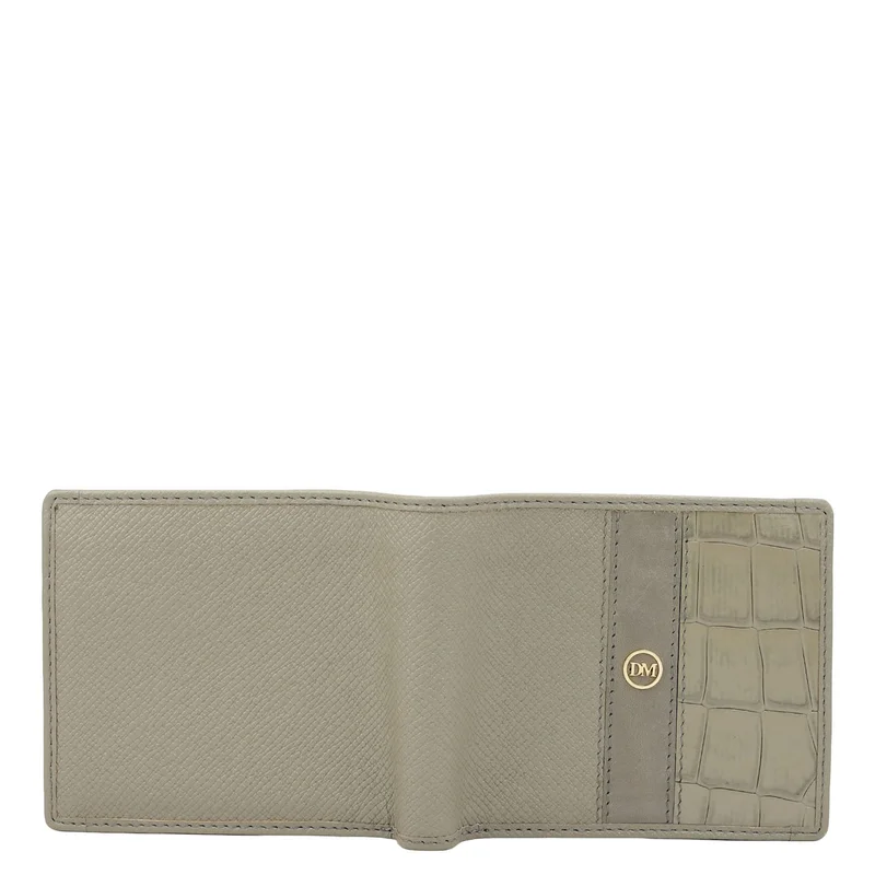 Da Milano Stone Grey Stone Grey Bifold Leather Mens Wallet for Men | Best Price UAE