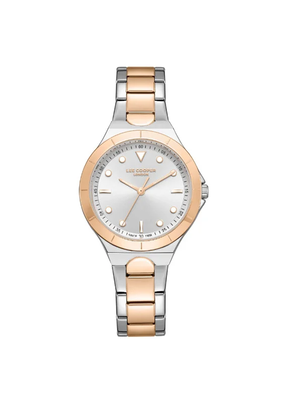 لي كوبر Lee Cooper LC07999.530 Women's Analog Display Watch & Metal Strap Rose Gold