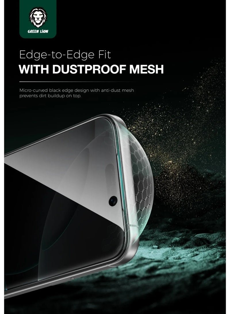 GREEN LION 9H Steve Privacy Anti-Peeping Glass iPhone 17 Air with Blocked Side Viewing & Grease Resistance / Highly Responsive / -Anti Fingerprint - Black Edge/Privacy - Image 5
