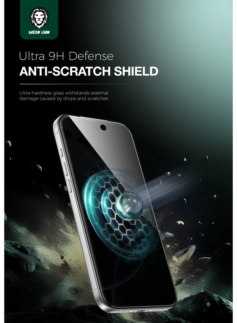 GREEN LION 9H Steve Privacy Anti-Peeping Glass iPhone 17 Air with Blocked Side Viewing & Grease Resistance / Highly Responsive / -Anti Fingerprint - Black Edge/Privacy - Image 4